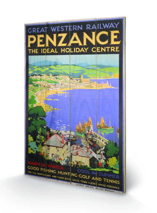Cornwall "14" Vintage Advertisement on Wood