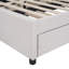 Grand lit plateforme tapissier