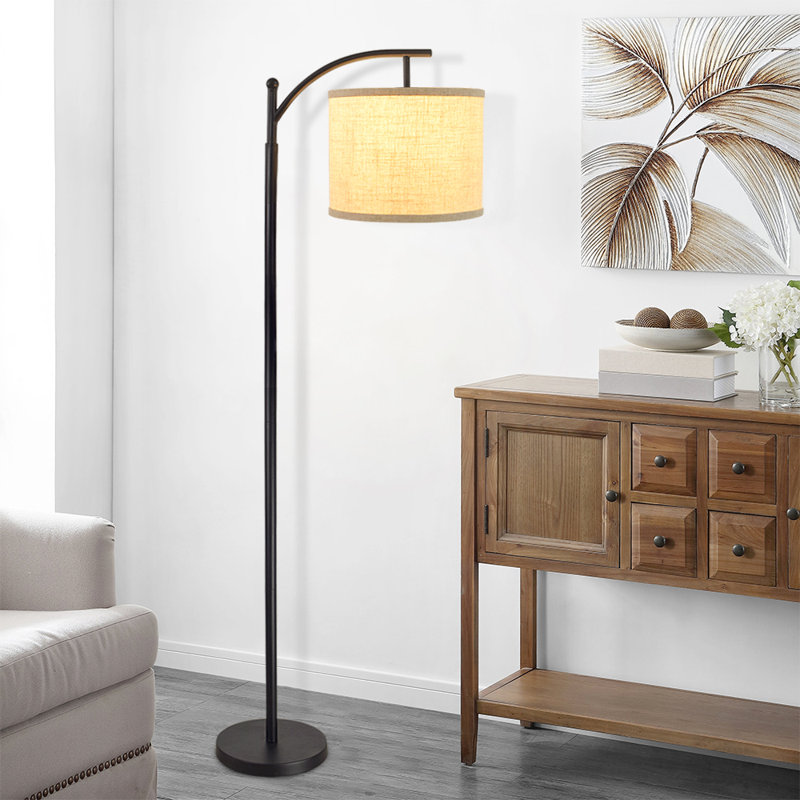 Lampe sur pied arquée 60 po Rhena