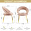 Chaise de salle à manger simple, chaise d'appoint avec dossier incurvé et pieds en métal