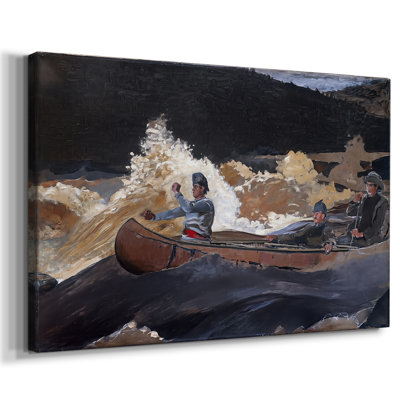 Tir sur les rapides, rivière Saguenay - Winslow Homer-Gallery, toile tendue - 1905-1910