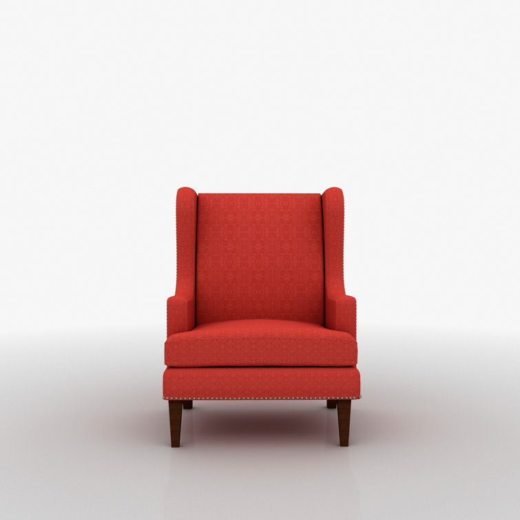 Cassye 73.6Cm Wide Polyester Wingback Chair