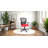 Zapp Mesh Back Office Chair with Back/Lumbar Support for Home and Office, Red Fabric Seat-1807572398