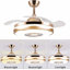 Ventilateur de plafond Bluetooth 42 "avec lumières DEL à intensité variable et lecteur de musique Roslindale-333999911