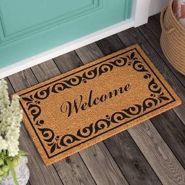 Foweler Thin Double Picture Frame Heavy-Duty Coir Outdoor Door Mat Winston Porter Mat Size: 24 W x 57 L