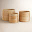 Kamal Handmade Rattan Decorative Basket Set