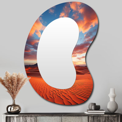 Miroir décoratif Frohwald USA avec ciel bleu - États-Unis, miroir décoratif asymétrique