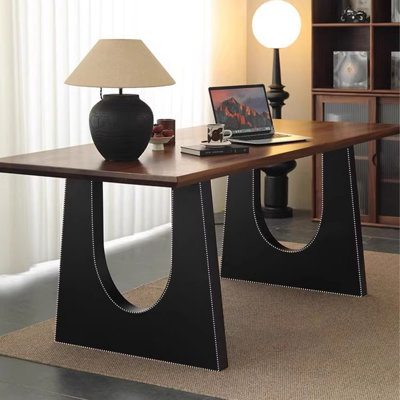 Brown Rectangular Solid Dining Table For Dining Room/Kitchen