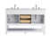 Vicini 54" Double Bathroom Vanity Set