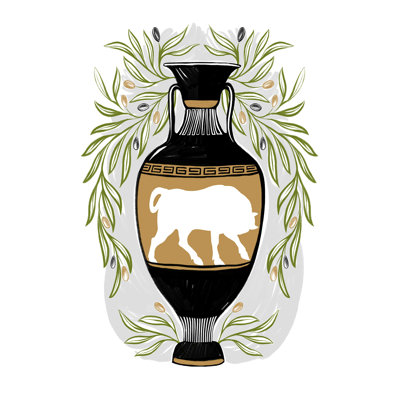 Greek Vases IV - Impression sur toile tendue