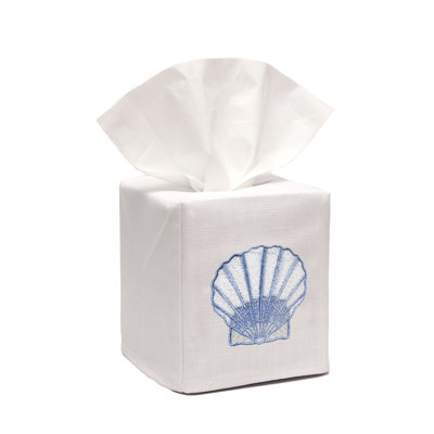 Scallop Tissue Box Cover