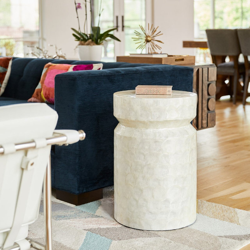 Triton End Table, White