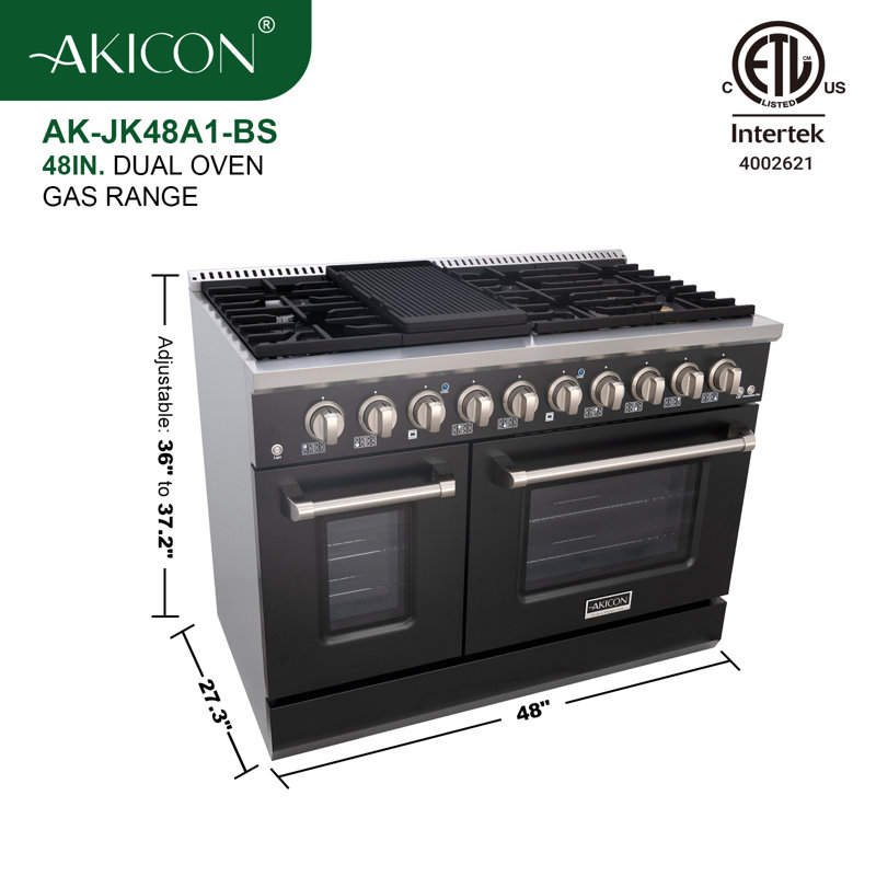 Akicon 48" 6.7 Cubic Feet Natural Gas Convection Range