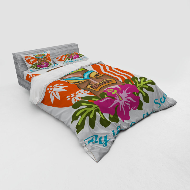 Polyester Floral Duvet Cover