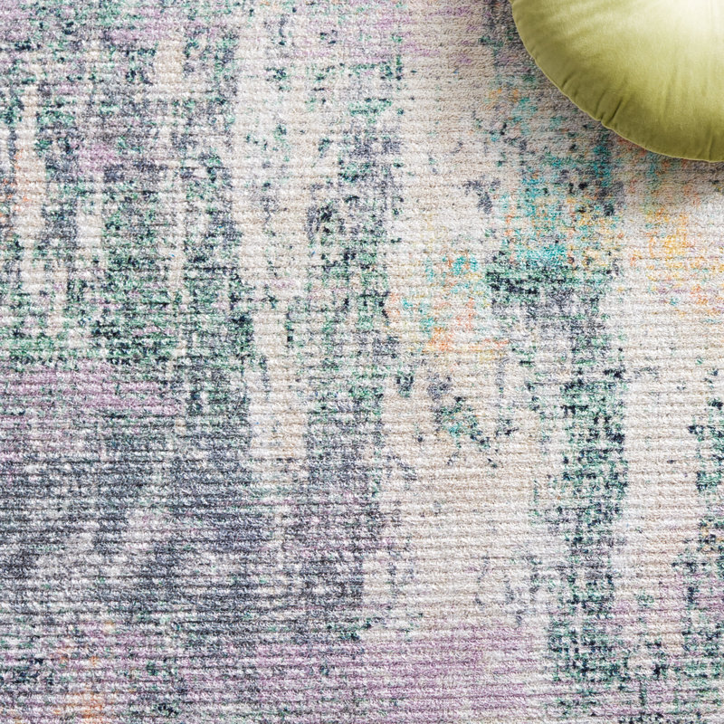 Tapis abstrait Sequoia Performance, Carré 6 pi 7 po