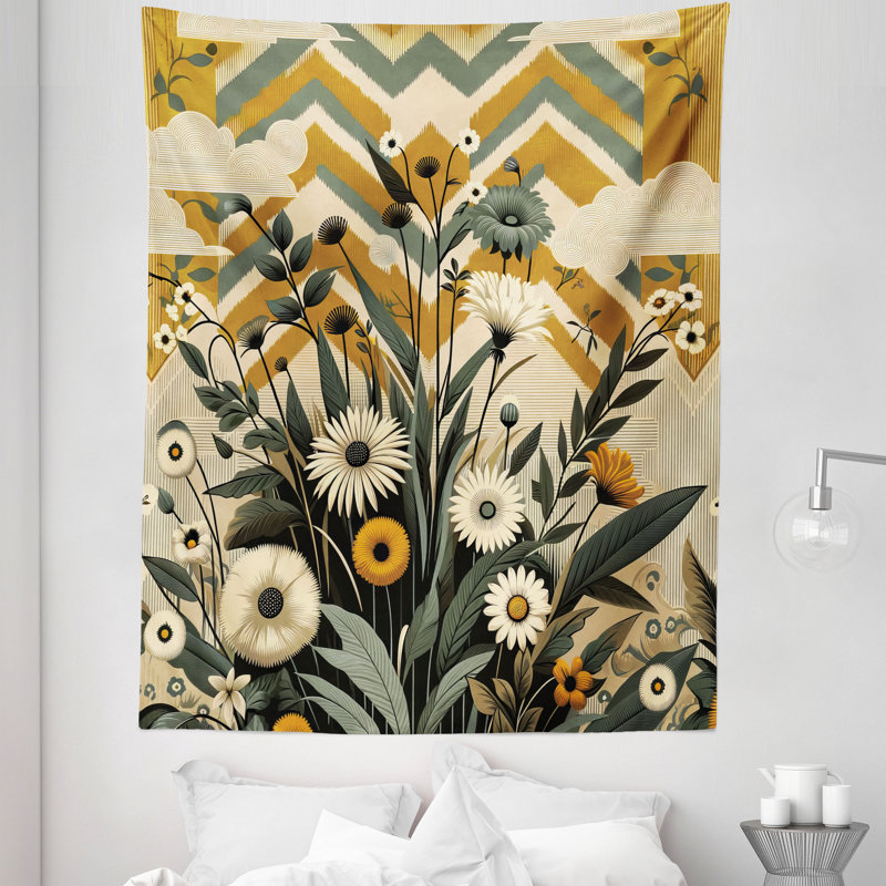Tapisserie en microfibre, H 88 po x l 68 po