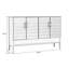 Rangement pour chaussures en alliage d'aluminium gris foncé