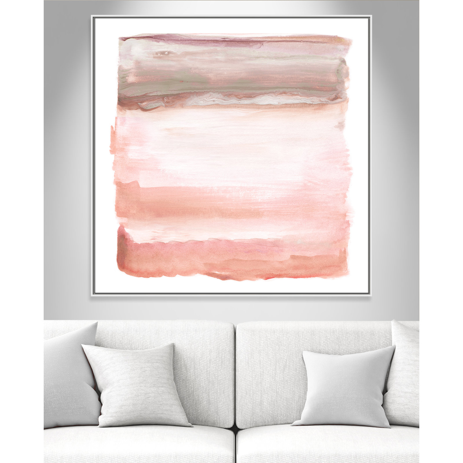 Lakeland "Boho Sky I" Print by Nan, 46.5" H x 46.5" W x 2" D, White