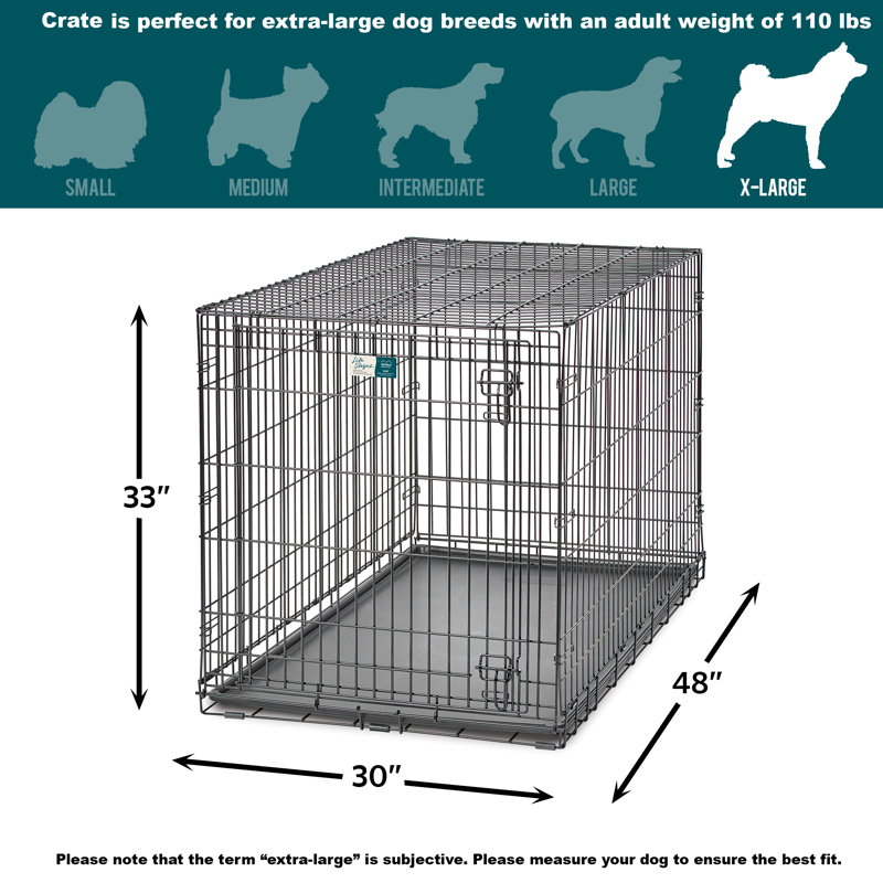 Cage pour chien MidWest Homes for Pet, Très grand (H 33 po x l 30 po x P 48 po)