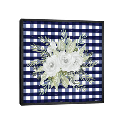 Navy Floral II by Cindy Jacobs - Print on Canvas