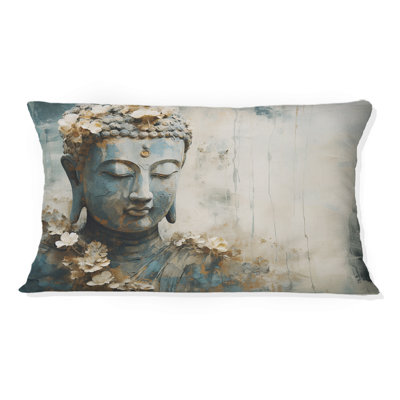 Statue de bouddhisme religieuse - coussin décoratif imprimé bouddhisme