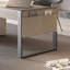 Bureau 55,25 po beige / blanc + bois manufacturé rectangulaire + acier au carbone avec 5 tiroirs-109788809-109788813
