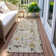 Machine Washable Indoor/Outdoor Christmas Nutcracker Xhevrie Beige Rug