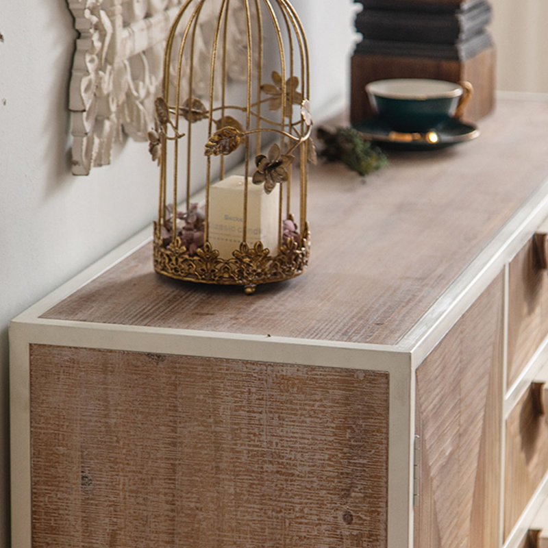 Armoire décorative en bois massif