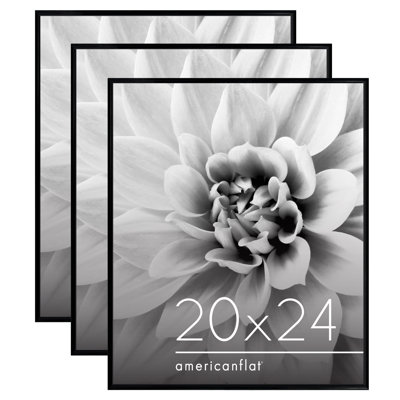 Malaya 3 Pack Lightweight Poster Frames Slide-In Photo Frames with Buildable Moulding