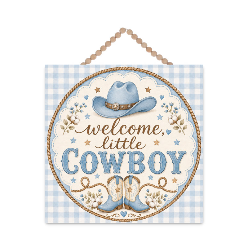 Crochet pour porte Welcome Little Cowboy