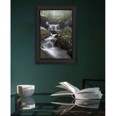 Rickett's Waterfall Framed Wall Art, Modern Home Décor Print For Living Room, Bedroom & Farmhouse Wall Decoration By Lori Deiter