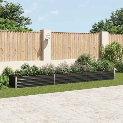 Raised Garden Bed Raised Flower Bed Galvanized Steel Planter 
