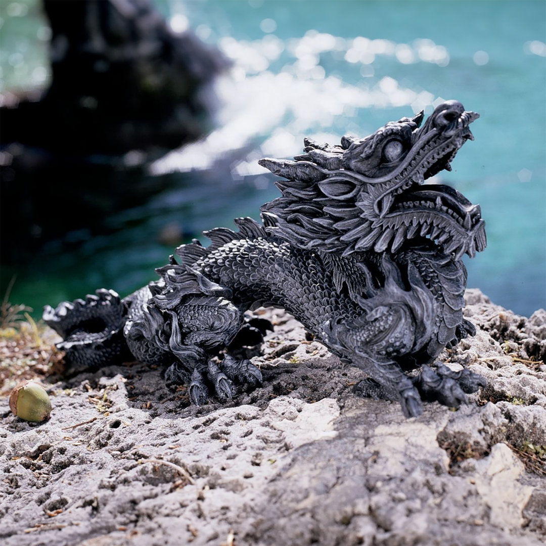 Benevolent Asian Dragon Statue Design Toscano