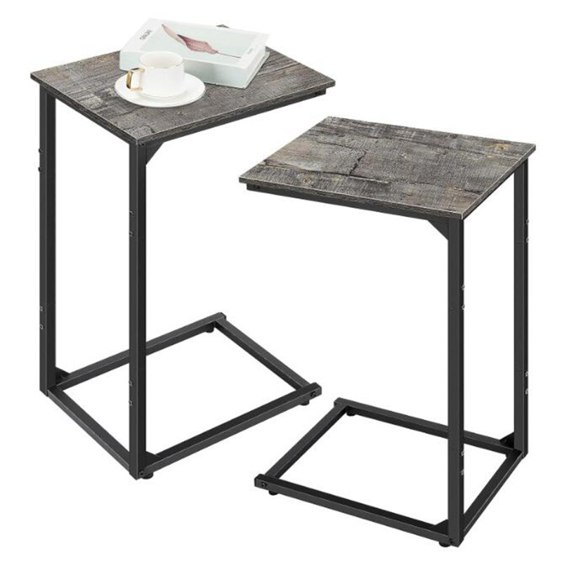End Table Set, Black, Dark Gray