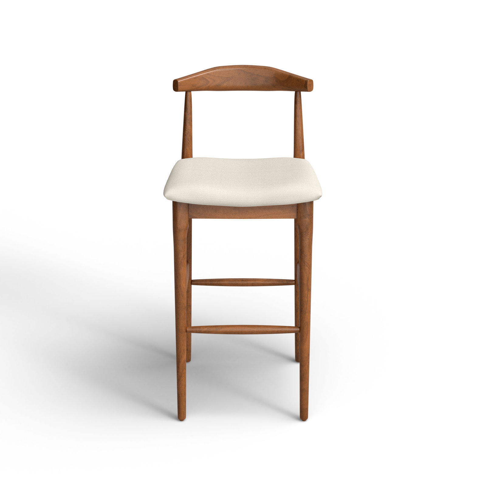 Hank Counter/Bar Stool, Cream, Walnut, Bar Stool (29.6" Seat Height)