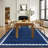 Contemporary Washable Rugs Low Pile Non Slip Soft Stain Resistant Modern Border Carpet Foldable Floor Mats-210785878
