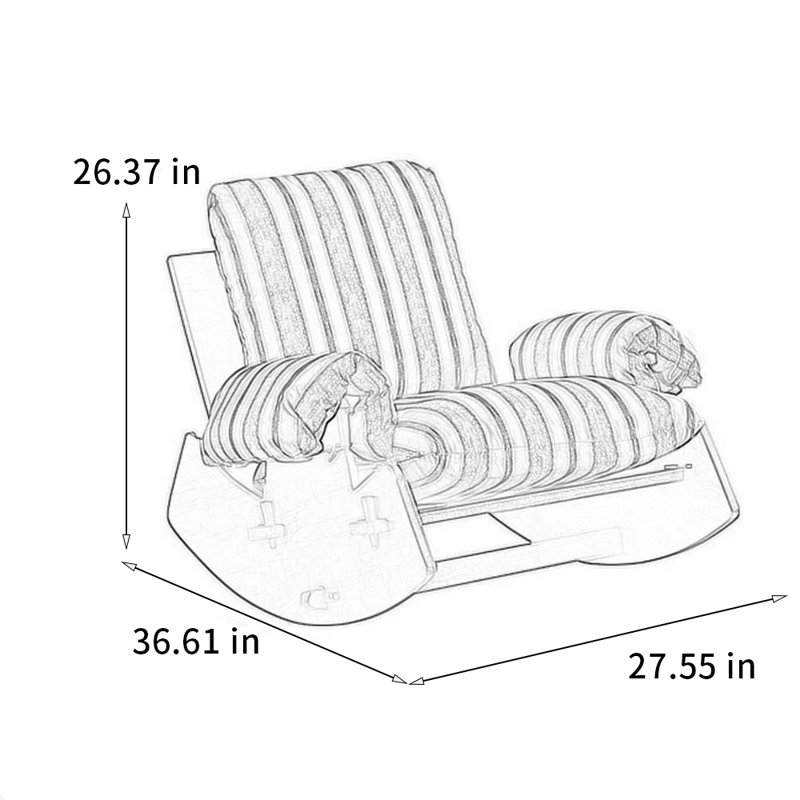 Scientific comfortable rocking chair