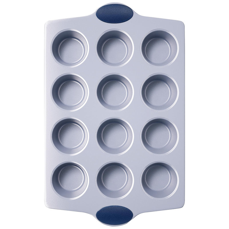 Moule à 12 muffins en céramique antiadhésif non toxique pour 12 tasses, sans PFOA et PFOA, acier résistant à la rouille résistant à la rouille et au four