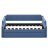 Twin Upholstered Daybed With Trundle, Blue - Linen Covered, Wood Slat Assembly Support, Bed-320622273