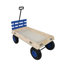 Remorque robuste en bois massif pour enfants avec rails latéraux amovibles et roues tout-terrain pour le jeu en plein air, le jardinage, la plage et le camping.-126823884