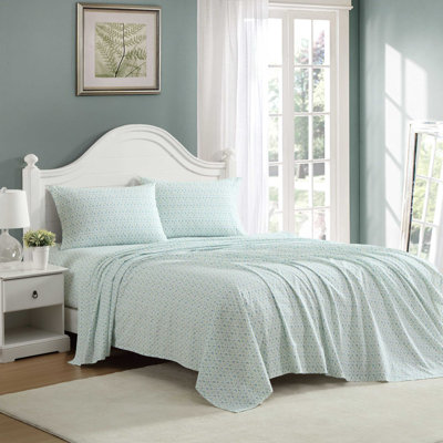 Laura Ashley Printed Cotton Percale Sheet Set