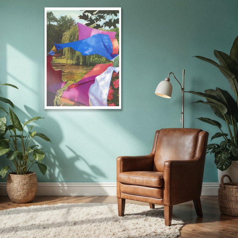  Bayou Slumber By Yannick Lowery Wall Art Prints - Solid Wood Wall Frame - Nature & Abstract Design, 36" H x 48" W, Silver