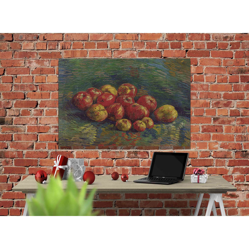 Red Apples by Vincent Van Gogh - Wrapped Canvas Painting, 20cm H x 30cm W x 18cm D