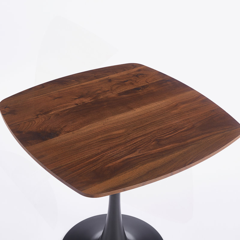 Halloween 31.5INCH DINING TABLE WALNUT, Dark Walnut, Black