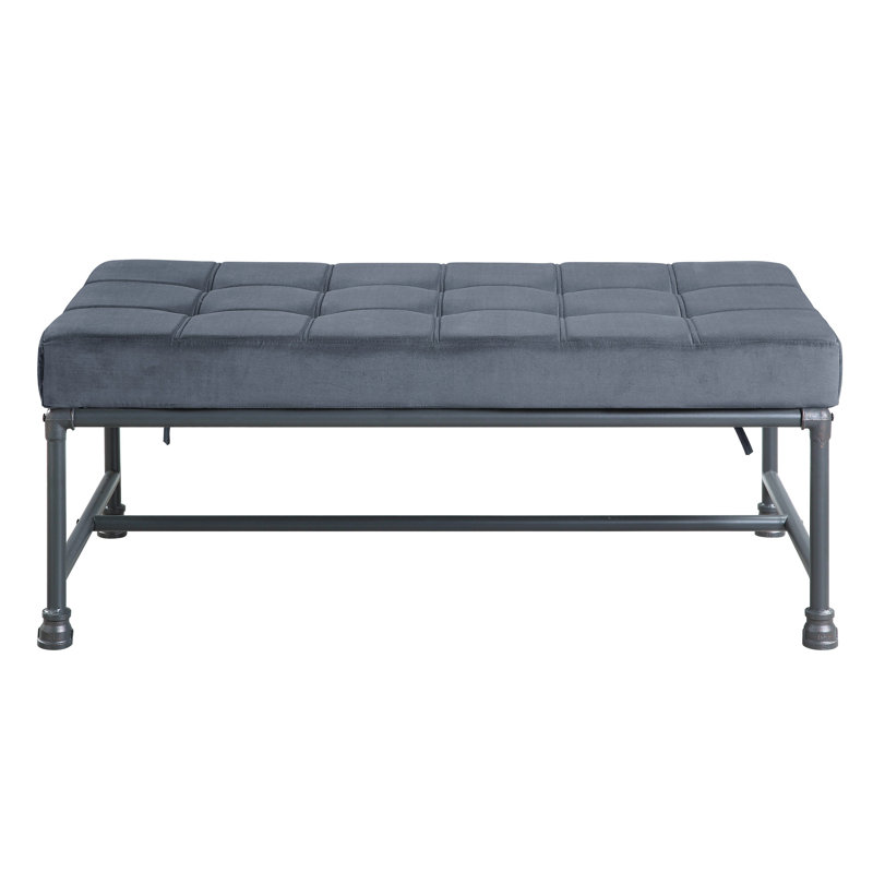 Brantley Upholstered Bench in Gray