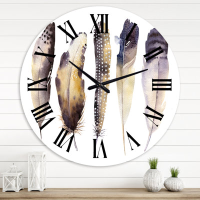 Horloge murale bohème et éclectique Boho
