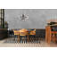 Lustre 6 lumières Meridian en nickel brossé-467454781