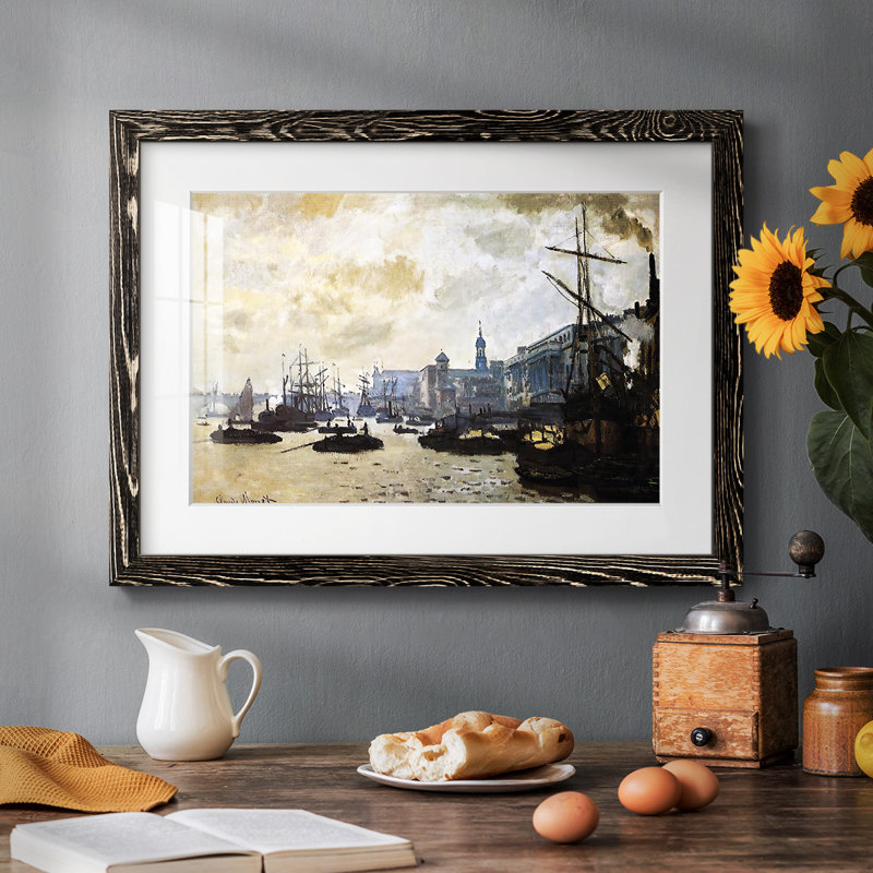 Le port de Londres, 1871, Noir, H 28 po x l 42 po x P 1,5 po