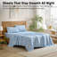 Ensemble de draps de lit HLC.ME-121334228-121334231