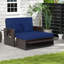 Arianit 65'' Wide Straight Steel Loveseat with Cushions-1670032802